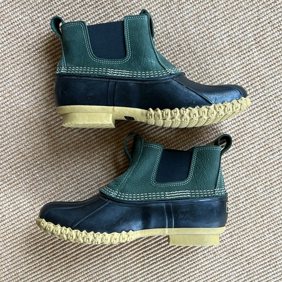 New L.L.Bean Men’s Chelsea Duck Boot Forest Green Sz 12 - Picture 7 of 8